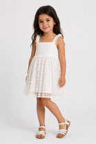 EMBROIDERED LACE DRESS FOR BABY GIRLS