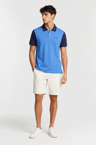 EMBROIDERED WITH CONTRAST POLO SHIRT FOR MEN