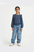 PRINTED RUFFLE TOP FOR GIRLS