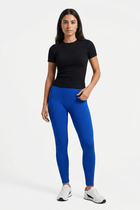 ACTIVEWEAR RIBBED STRETCH LEGGINGS FOR WOMEN