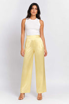 SATIN WIDE LEG TROUSERS FOR WOMEN