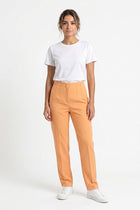 STRAIGHT FIT PLEATED PANTS FOR WOMEN