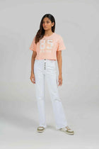 Julisse Boot Cut Pant For Women - White - New Arrival - MEME