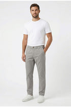 ELASTICATED REGULAR FIT PANTS FOR MEN