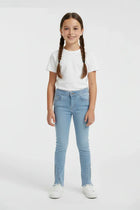 Light Wash Flared Denim Jeans For Girl - Mid Blue - MEME
