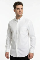 Button-Down Shirt for Men - White - MEME