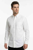 Button-Down Shirt for Men - White - MEME