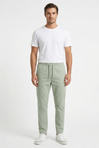 DRAWSTRING STRAIGHT FIT PANTS FOR MEN