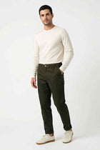 ELASTICATED REGULAR FIT PANTS FOR MEN MEME
