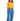Solid Shirt For Girl - Tangerine Model Front Pose