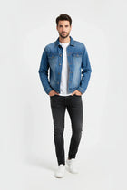 Denim Jacket For Men - Dusk Blue - MEME