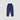 Paper Bag Denim Jeans For Girl - Dark Blue Front Side