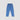 Paper Bag Denim Jeans For Girl - Light Blue Back Side