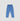 Paper Bag Denim Jeans For Girl - Light Blue Front Side