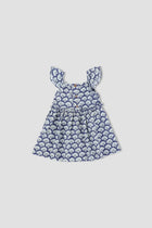 Printed Dress For Baby Girl - Navy - MEME