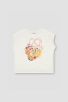 Printed T-Shirt For Women - White - MEME