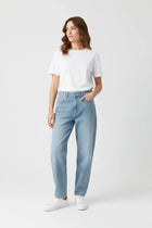 Relaxed Fit Jeans For Women - Light Blue - MEME