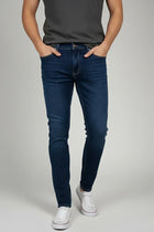 Skinny Fit Jeans For Men- Dark Blue - MEME