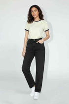 Straight Jeans for Women - Black - MEME