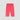 Solid Linen Trouser For Girl - Red Back Side