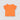 Solid T-Shirt For Baby Girl - Mango Orange Back Side