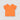 Solid T-Shirt For Baby Girl Mango Orange