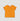 Solid T-Shirt For Baby Girl - Mango Orange Front Side