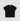 Solid T-Shirt For Girl - Black Front Side