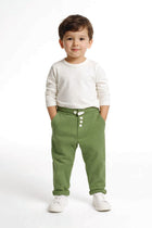 WAFFLE KNIT TROUSERS FOR BABY BOYS