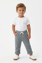 WAFFLE KNIT TROUSERS FOR BABY BOYS