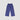 Wide Leg Trouser For Girl - Navy Front Side