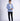 Full Sleeve Button Down Shirt For Men - Blue