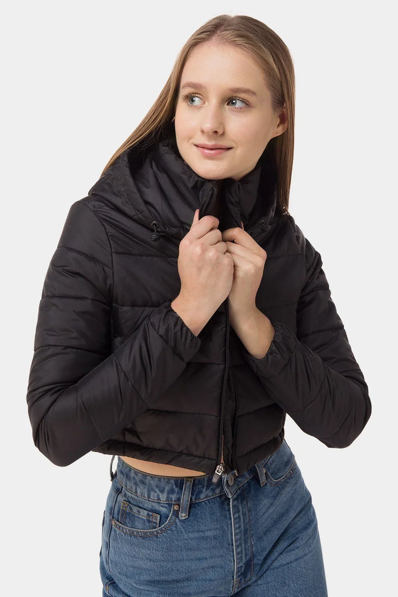 ZipUp Puffer Jacket Black MEME