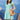 A-Line Shirring Midi Dress With Wide Leg Pants