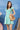 A-Line Shirring Midi Dress With Wide Leg Pants