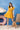 A-Line Shirring Midi Dress With Wide Leg Pants
