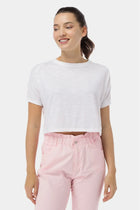 Solid T-Shirt For Women - White - MEME