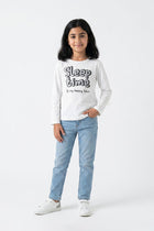 SLOGAN PRINT T-SHIRT FOR GIRLS