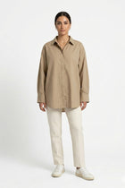 OVERSIZED BUTTON-DOWN SHIRT FOR WOMEN