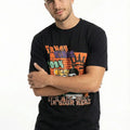 Printed T-Shirt For Men - Black - MEME