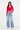 LACE-UP VELOUR BLOUSE FOR WOMEN