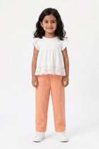 TEXTURED PULL-ON PANTS FOR BABY GIRLS