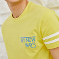 Printed T-Shirt For Men - Yellow - MEME