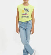 Graphic T-Shirt For Girl - Sunny Yellow - MEME