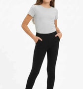Solid Legging For Girl - Black - MEME