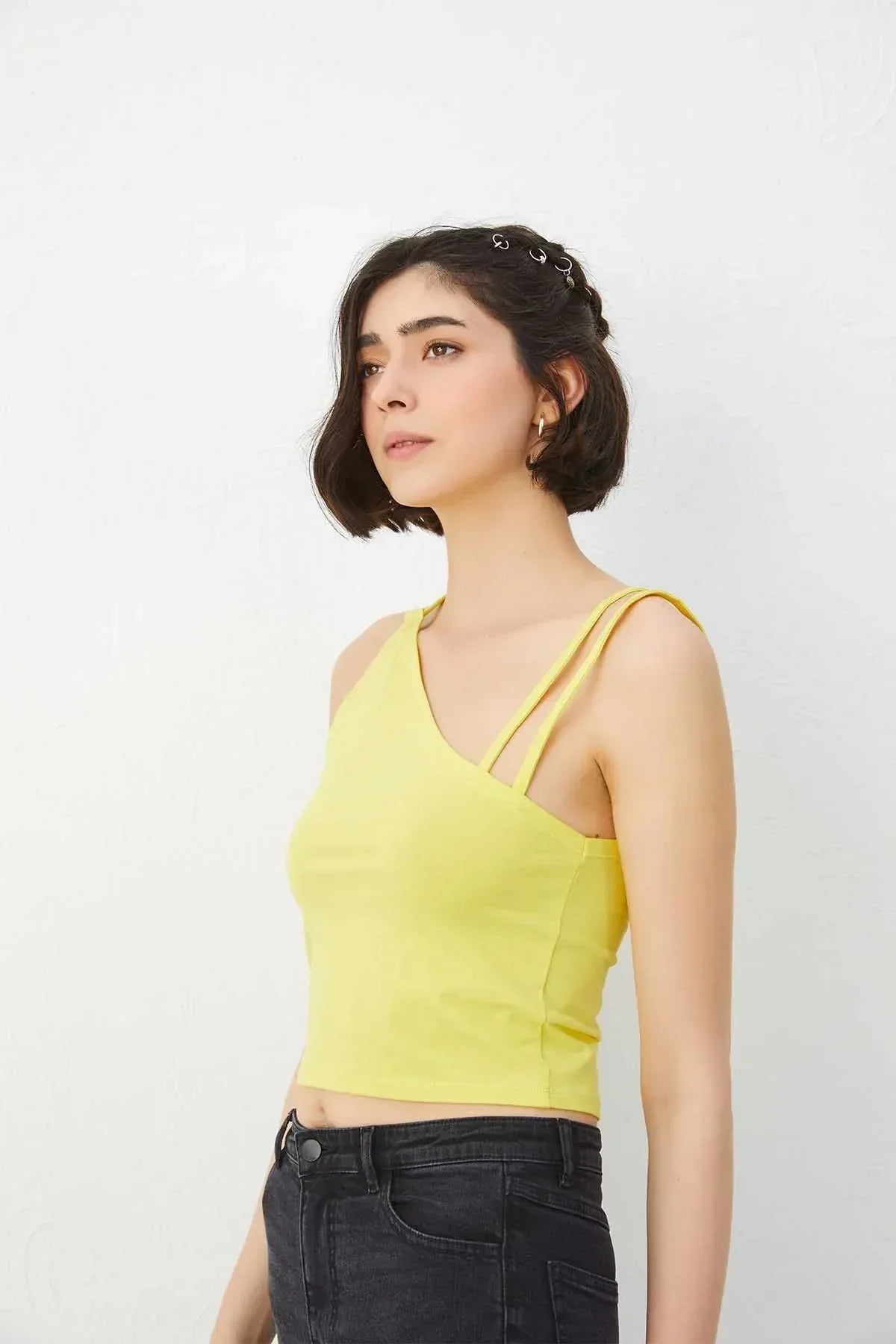 Tank T-Shirt For Women - Yellow - MEME