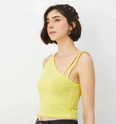 Tank T-Shirt For Women - Yellow - MEME