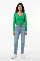 ACTIVEWEAR RIBBED LONG SLEEVES T-SHIRT FOR WOMEN