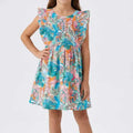 Printed Blouse For Girl - Green - MEME