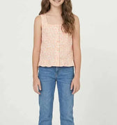 Printed Blouse For Girl - Salmon - MEME